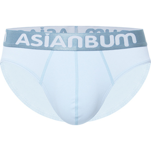 Asianbum男平角内裤低腰网眼透气修身纯色无痕性感简约男平角裤