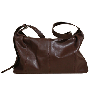 【EZRO】一作 Hobo流浪包植鞣羊皮真皮柔软单肩腋下女包通勤斜挎