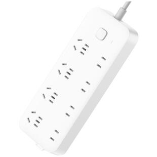 小米插线板8位总控版插排插座面板多孔位接线板充电家用拖线板