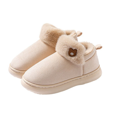 2025新款厚底毛绒棉拖鞋