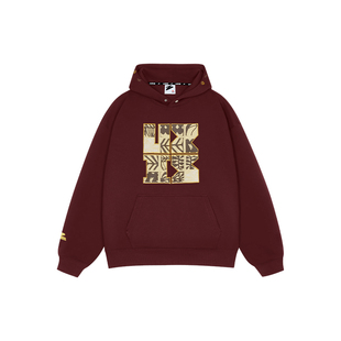 有志者UZIS秋冬宽松美式复古运动卫衣休闲加厚保暖连帽套头衫漫野