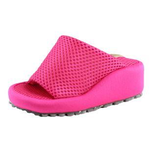 特价包邮日本半掌运动拉伸腿部肌肉负跟鞋女防汗网状按摩拖鞋正品