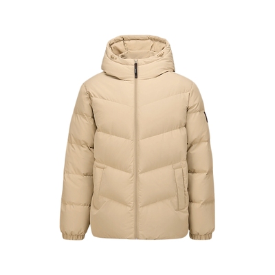 斯凯奇2025冬季新款男士时尚短款羽绒服外套防风保暖加厚御寒上衣