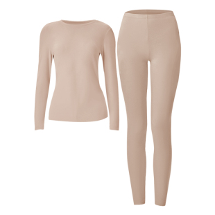 【热八度3.0倍暖】猫人男女款秋衣秋裤套装冬季圆领打底保暖内衣