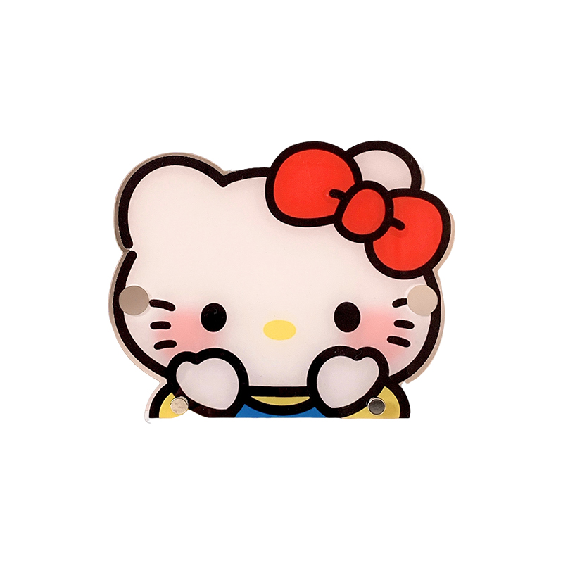 可爱hellokitty眼镜收纳架可爱桌面亚克力墨镜放置架发夹子收纳架