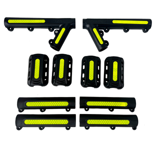 适用豪爵ADX125原厂护杠防摔块摩托车专用保险杠防摔胶夜间反光条