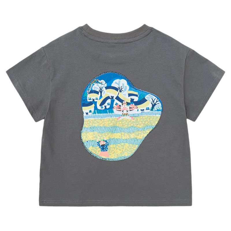 嘟嘟家儿童T恤男童上衣t潮女童短袖