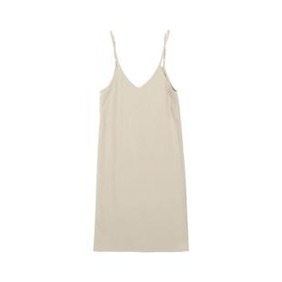 【日本直邮】KOBE LETTUCE 吊带背心连衣裙 [E2802] (Greige)