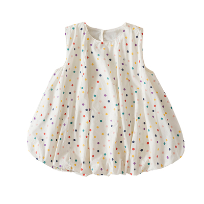 可衣棉尔女童夏季花苞纯棉连衣裙