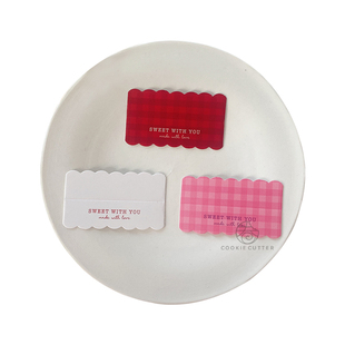 日式小清新饼干页眉创意甜品卡头小蛋糕糖果装饰卡纸曲奇封口纸片