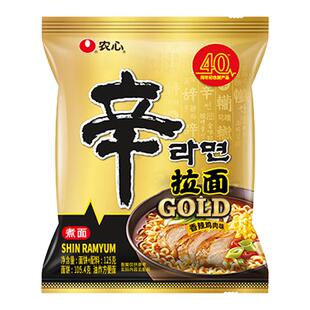 【新品】韩国农心辛拉面40周年纪念版香辣鸡肉味方便面袋装泡面