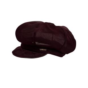 桑蚕丝贝雷帽子女夏新款真丝帽大头围显脸小画家八角帽复古报童帽