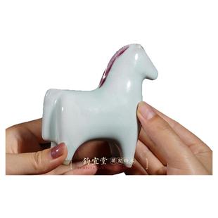 钧瓷骏马摆件陶瓷窑变生肖桌面装饰客厅玄关摆设招财特色乔迁礼物