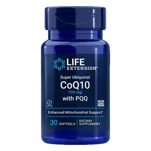 还原辅酶Q10泛醇PQQ线粒体富里酸美国直邮Life Extension心脏备孕