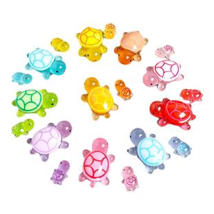 抖音爆款小摆件夜光乌龟对对碰盲袋大小动物桌面发光创意玩具