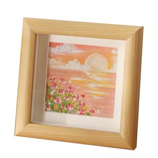 油画棒手工diy绘画作品保存摆台画框6 7 8寸照片相框挂墙高级感