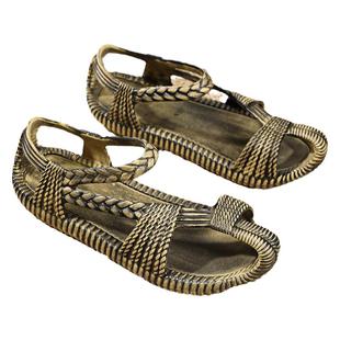 凉鞋男款夏季外穿防滑罗马编织草鞋海边涉水开车大码运动沙滩拖鞋