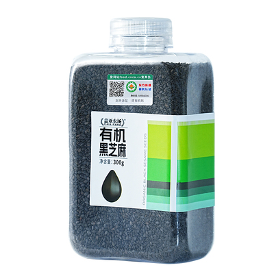 盖亚农场有机生黑芝麻300g