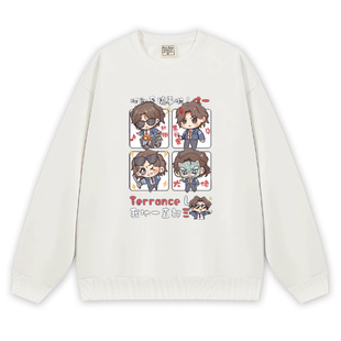 九龙城寨之围城周边同款信一刘俊谦卡通潮男女秋冬季圆领加绒卫衣