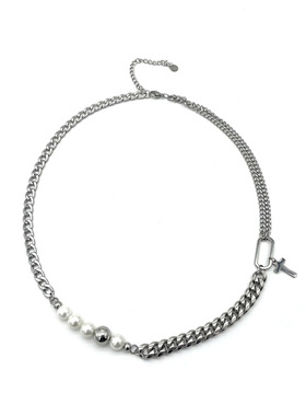 冷淡风钛钢古巴链项链男女潮牌