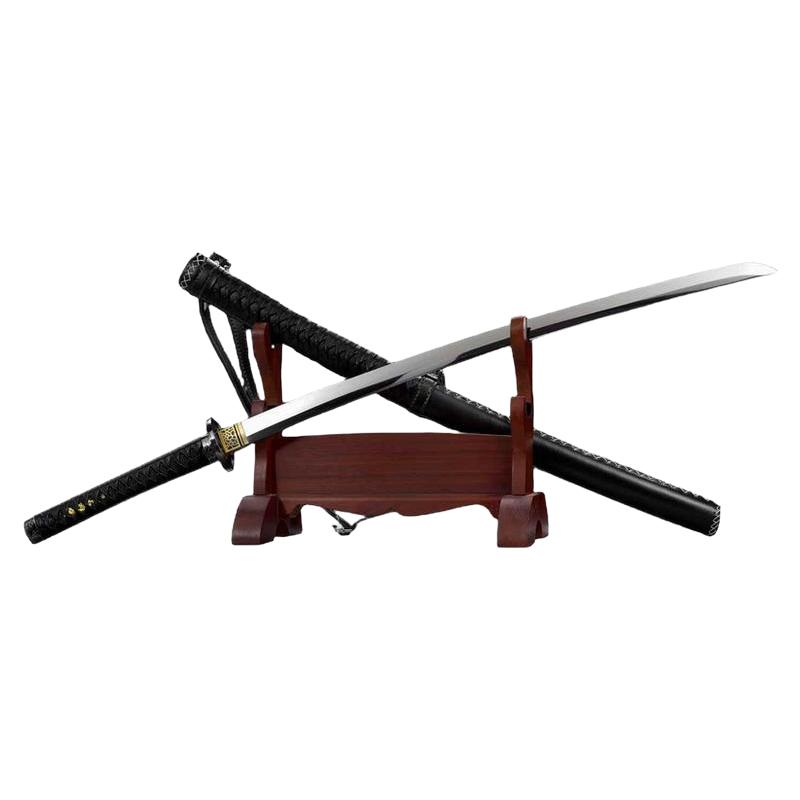 龙泉刀剑日本进口长柄高锰钢武士刃玩具金属影视刀剑摆件未开刃