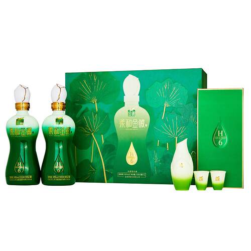 【送人送礼】金徽酒柔和金徽H6礼盒46度500ml*2瓶浓香型送礼推荐