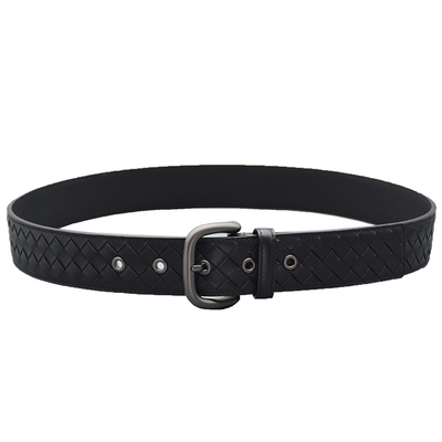 手工编织纯牛皮休闲针扣真皮腰带