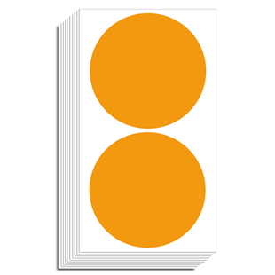 杰利10cm彩色圆点不干胶姓名贴纸圆形姓名牌一年级幼儿园衣服标签名字贴纸手写小学生大张红色胸牌可定制logo