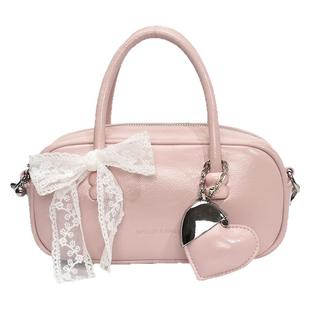 高级质感小包包女式2026新款时尚超火手提保龄球包夏季流行斜挎包