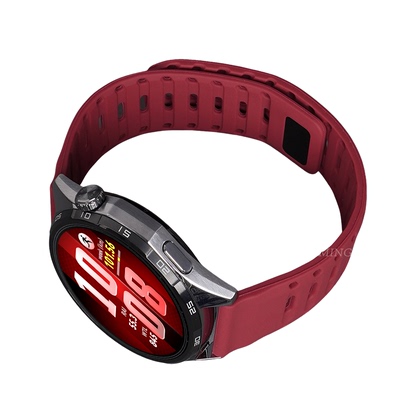 鸣铎适用华为GT磁吸透气硅胶表带