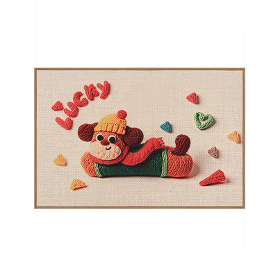 亚麻浴室地垫吸水速干防滑垫