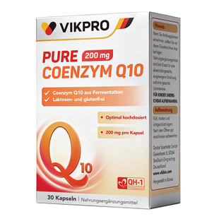 德国VIKpro专利还原型辅酶q10保护心脏PQQ辅酶q10加班熬夜护心脏