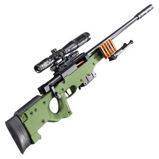 和平精英吃鸡枪awm狙击抢吸盘软弹儿童玩具枪手动拉栓弹射可抛壳