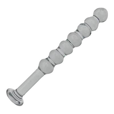 高硼硅玻璃按摩棒实心小尺码圆润无毛刺不规则通透亮白棍保健器具