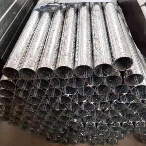 厂家货源花纹焊管 扶手花纹管 压花菱形花纹管 压花镀锌管