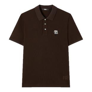 【100%棉】商务休闲钉珠短袖POLO衫男轻奢上衣KARL LAGERFELD卡尔