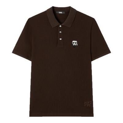 【100%棉】商务休闲钉珠短袖POLO衫男轻奢上衣KARL LAGERFELD卡尔