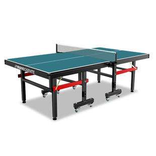 博森特乒乓球桌室内标准乒乓球台 绿色家用可移动折叠乒乓球桌