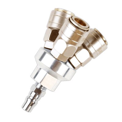 气动自锁快速接头三通软管