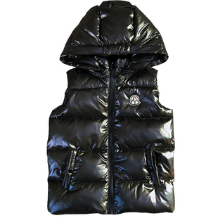 童装秋冬季新款儿童羽绒服马甲男女中大童轻薄款保暖带帽背心外穿