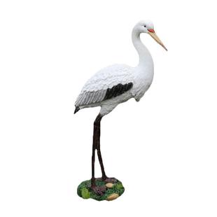 花园庭院仿真树脂仙鹤造景摆设户外假山鱼池装饰动物景观白鹭摆件