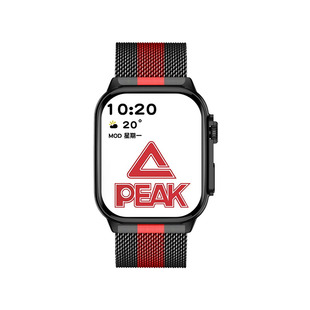 适用匹克手表表带PEAK智能腕表G41/42/43米兰尼斯YB15117金属腕带14159磁吸回环62113透气防汗240105编织表链
