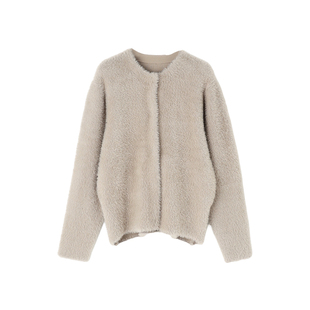 ANY SIS温柔日系甜美可水洗羽毛针织夹克外套女秋冬保暖ONWARD