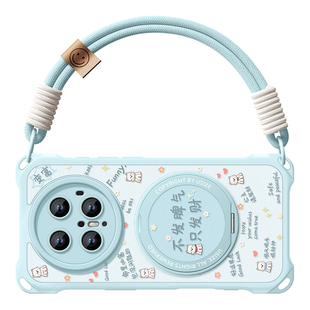 适用华为mate80pro手机壳mate80保护套80promax新款旋转70支架mate70pro+防摔mate外60硅胶磁吸+文字小狗软壳