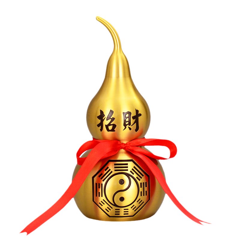 黄铜葫芦摆件开口客厅卧室装饰品