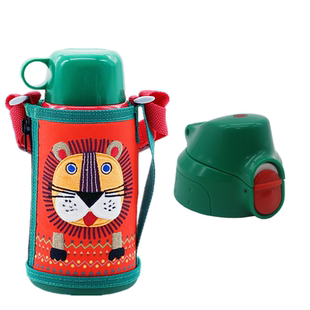 日本虎牌港台儿童喝水杯直饮吸管双盖卡通户外保温壶宝宝进口精致