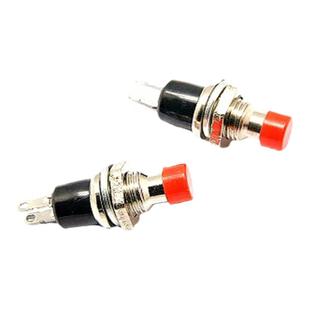 自锁点动复位5/7MM小型按钮开关PBS-110红绿105无灯按键开关