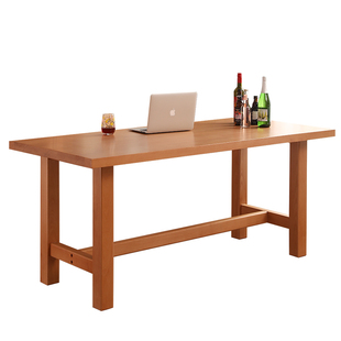 全实木餐桌大板桌客厅大长书桌书法桌工作台家用榉木学习桌新中式