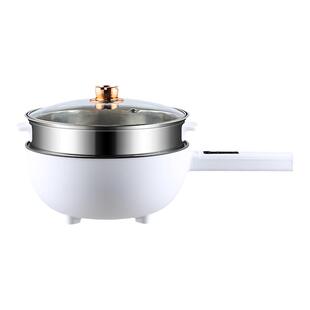 电炒锅炒菜一体式多功能家用电煮锅火锅宿舍学生小型煎炒蒸煮不粘