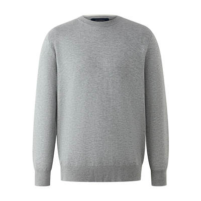 SCOFIELD男装25年秋冬新款绵羊毛圆领简约纯色商务休闲保暖毛衣